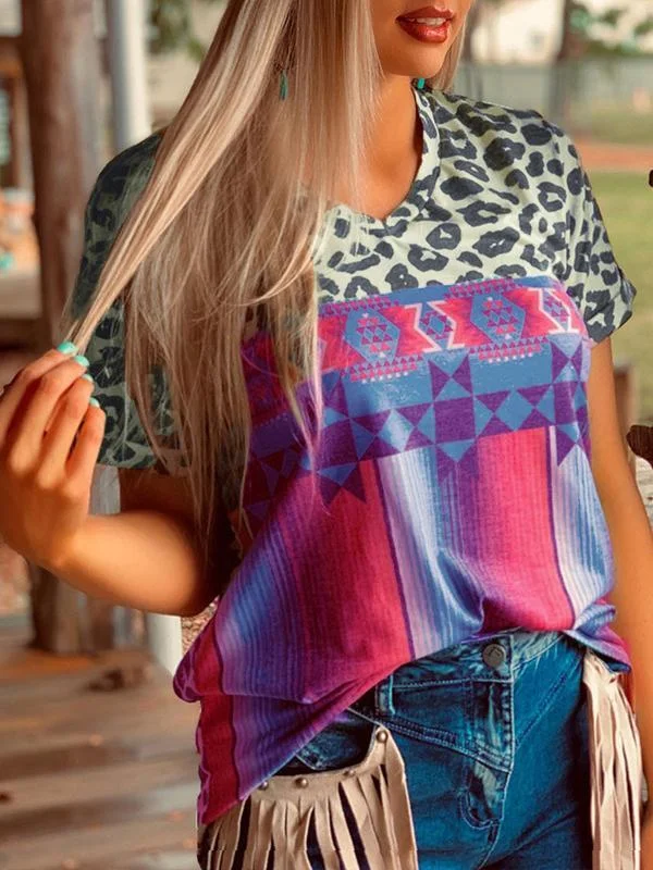 Women Half Sleeve V-neck Solid Color Dress