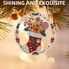 Christmas Ornament Diamond Painting Kit Stocking Gingerbread 9.45x9.45in