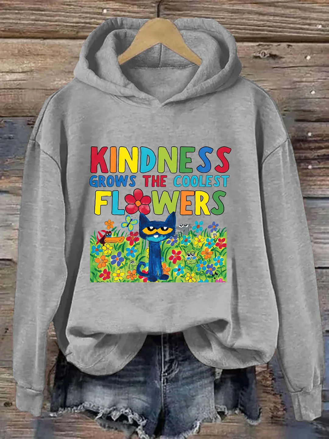 Kindness Grows The Coolest Flowers Hoodie