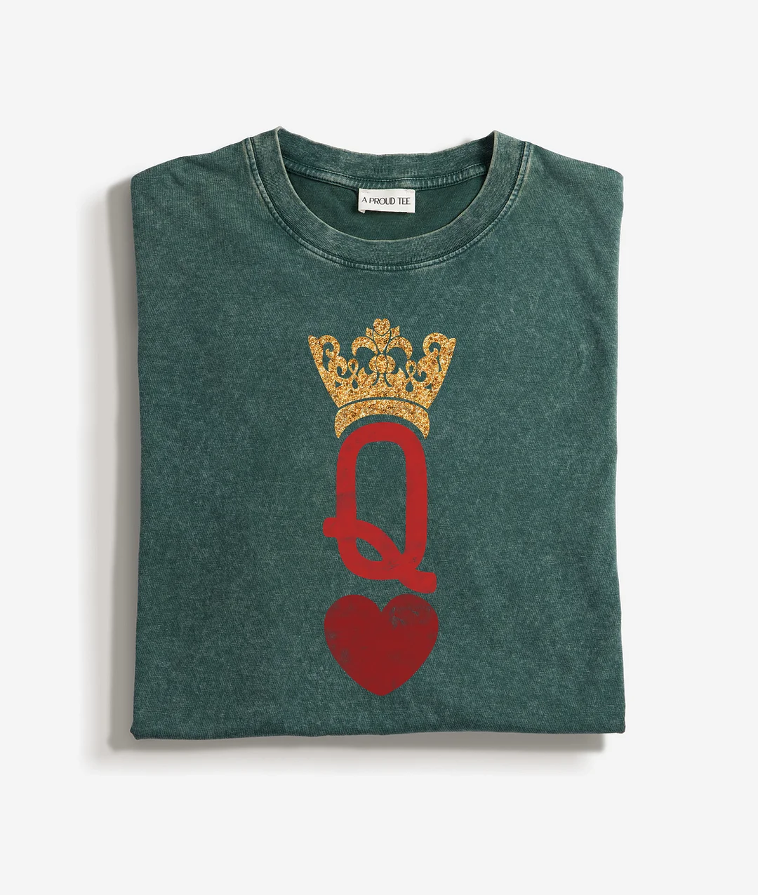 Queen Of Hearts Washed T-shirt