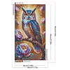 (40*70cm)Owl - Full Round Drill Diamond Painting