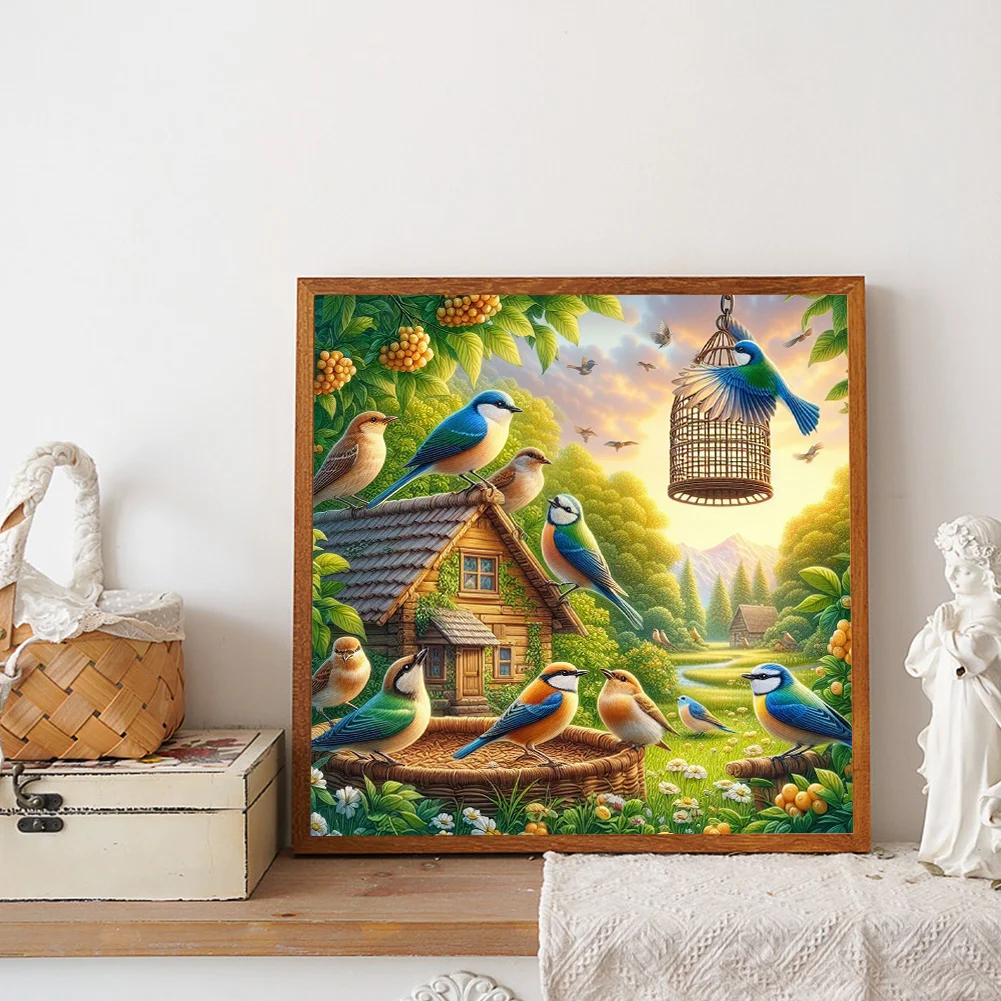 Diamond Painting - Full Round Drill - Bird Nest(Canvas|40*40cm)