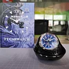 Limited edition high-end in-vehicle car networking dedicated exquisite smart three-dimensional pointer diamond blue luminous clock