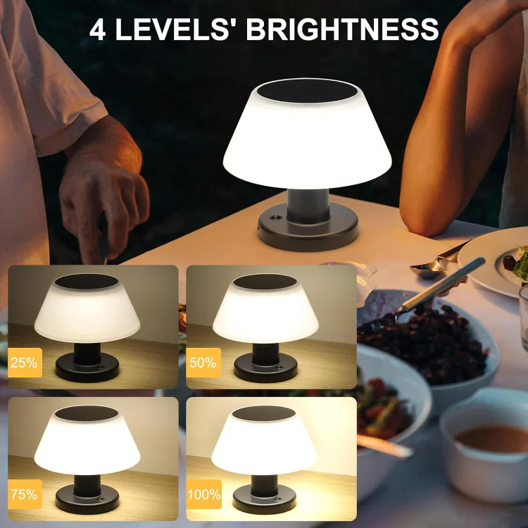 Solar powered table fashion lamps indoors