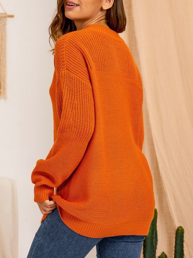 Jacquard Long Sleeve Turtleneck Sweater