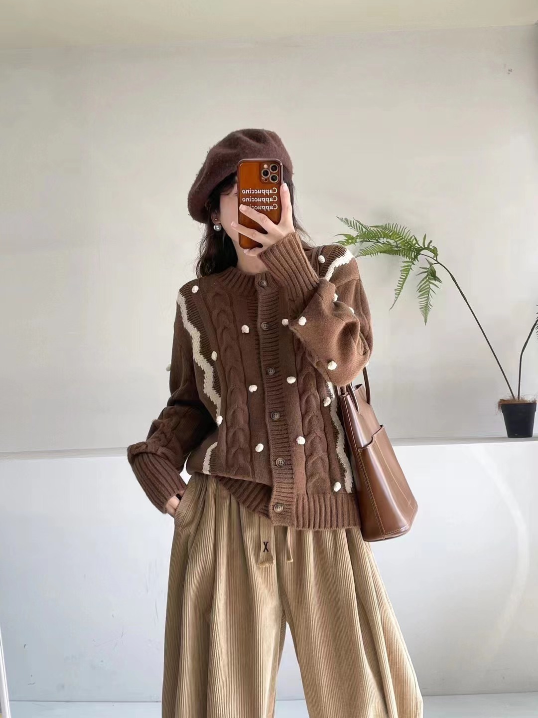 Chicfifth Sweater Women Winter Long Sleeve High Quality Autumn Vintage Top Knitted Cardigan