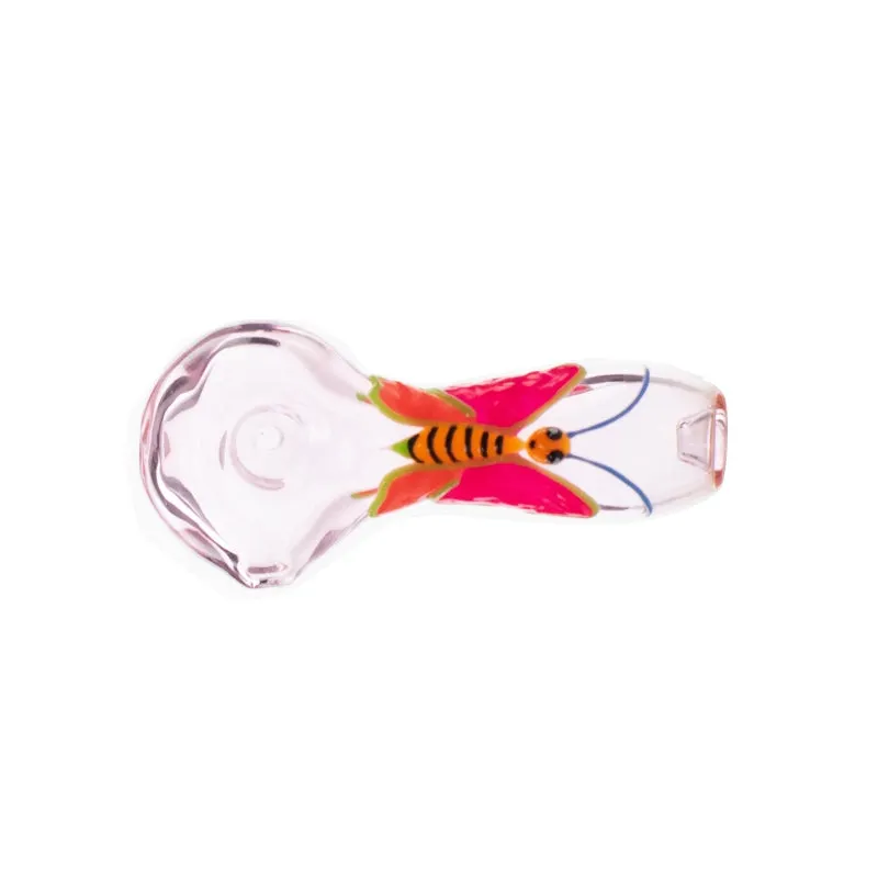 3.5" Classic style glass smoking pipe