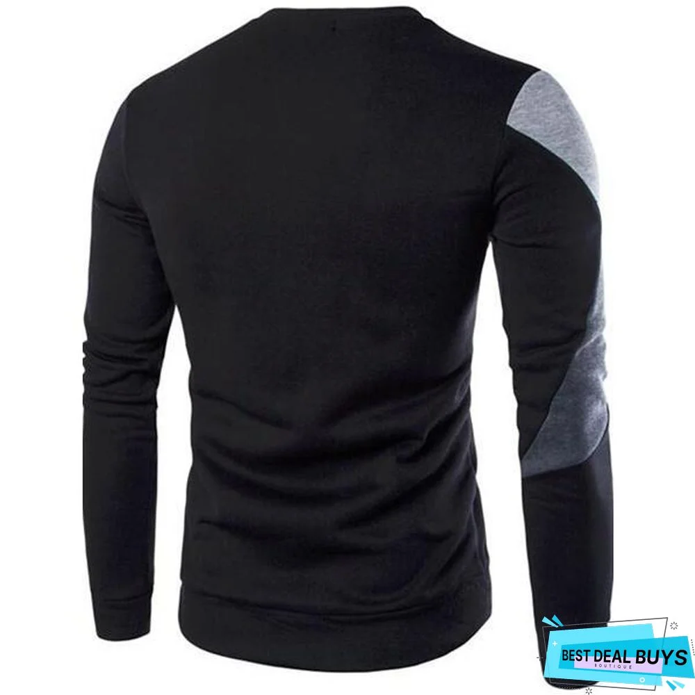 Men's Fashion Casual Teaching Long Sleeve Sweatshirt
