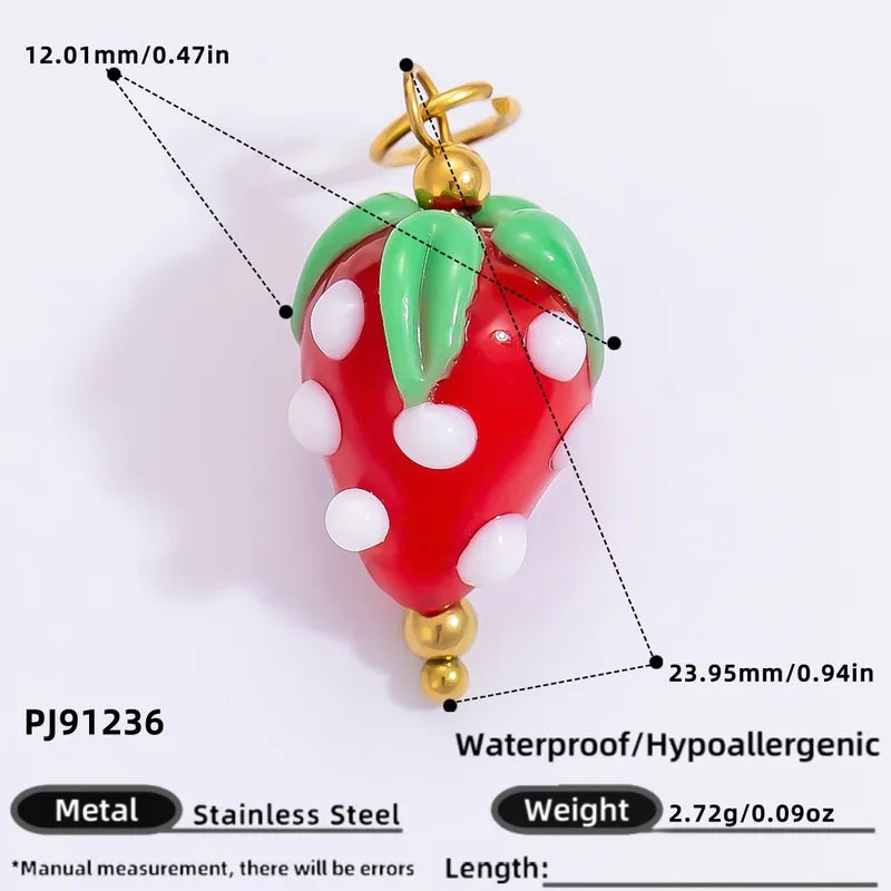 1 Piece 11.34*11.08mm 24.65*13.62mm 4.29*24.15mm 304 Stainless Steel Zircon 18K Gold Plated Tree Heart Shape Candy Jewelry Accessories Pendant
