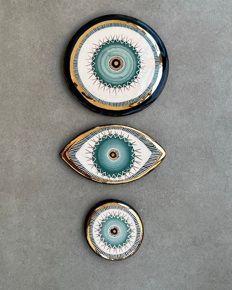 Handmade Ceramic Evil Eye * The Eye -Wall Hanging