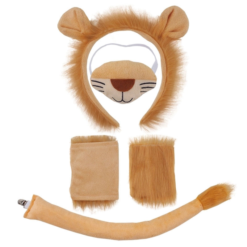 Unisex Cartoon Style Lion Cloth Hair Band