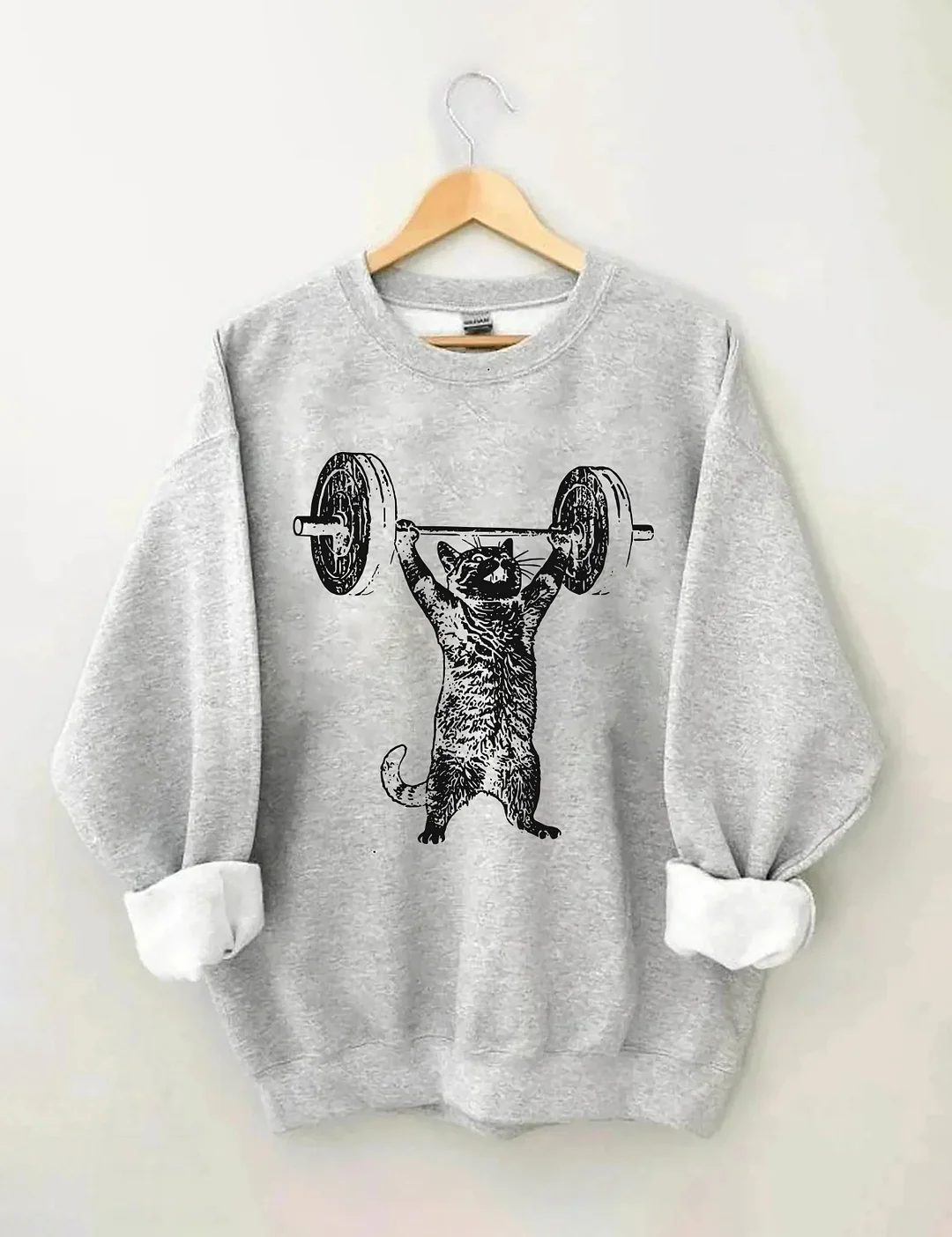 Funny Cat Gym Sweatshirt