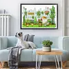 White Bear-Garden-11CT Stamped Cross Stitch 90*60cm/35.43*23.62in(Big Size)