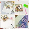(US Local)6pcs Diamond Painting Greeting Cards DIY Diamond Art Cards Crafts (Cat Garden)