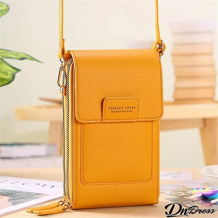 Screen Touch Multiple Compartment Card Slot Crossbody Phone Holder Mini Bag