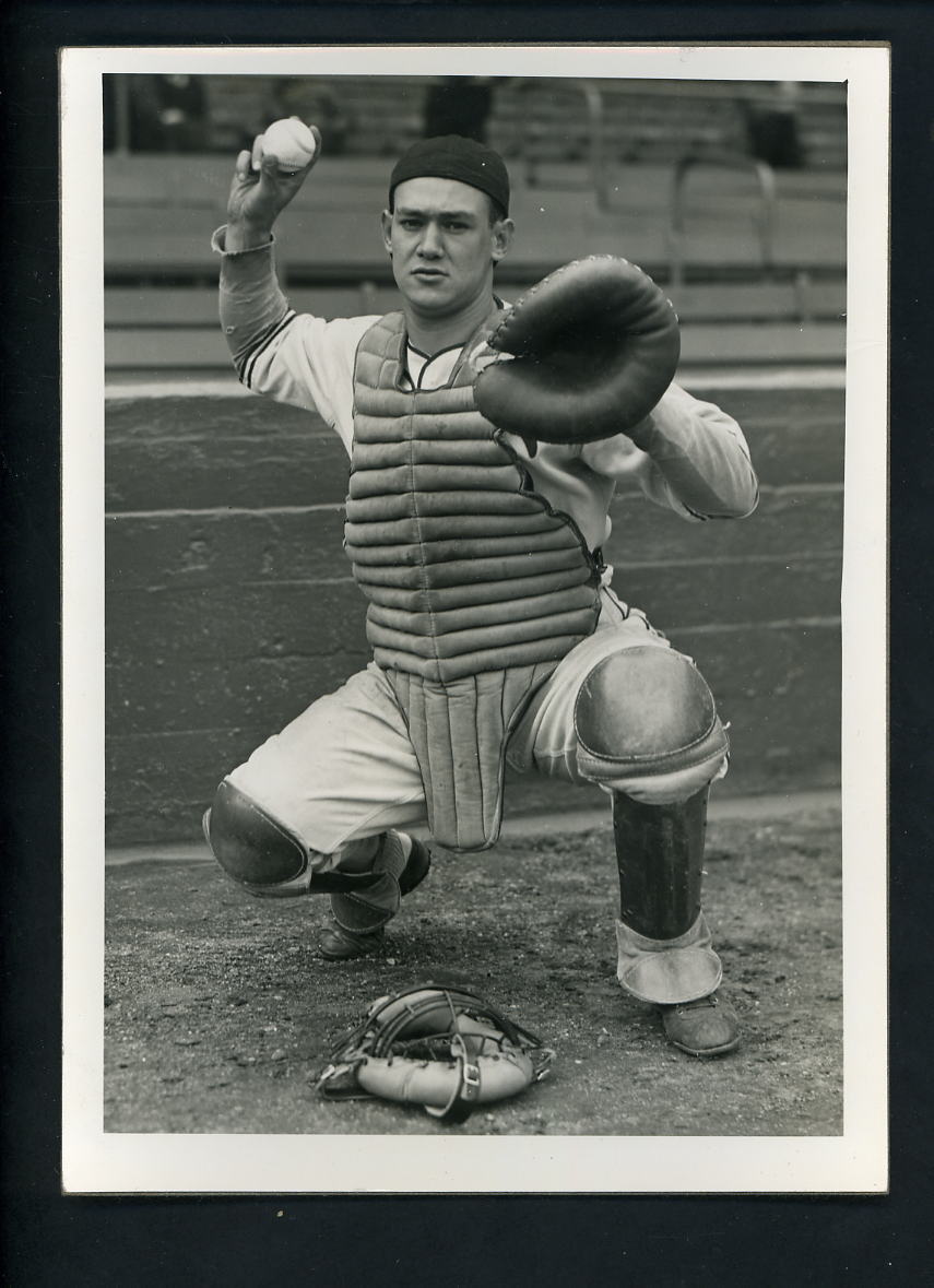 Norm Schlueter circa 1930's Press Original Photo Poster painting Chicago White Sox