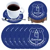 6pcs Everton FC DIY Diamond Painting Untersetzer Kit mit Halter für erwachsene Anfänger
