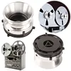 1 Pair Reel To Reel Tape Nab Hub Adapter Polished Aluminum Alloy 10 Inch Opener