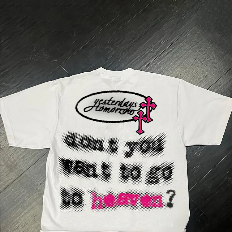 Dont You Want To Go To Jesus Print Short Sleeve T-Shirt