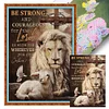 Lion-11CT Stamped Cross Stitch 40*60cm/15.75*23.62in(Big Size)