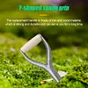 Shovel Handle Easy Install Snow Shovel Top Handle for Snow Shovel Digging Raking