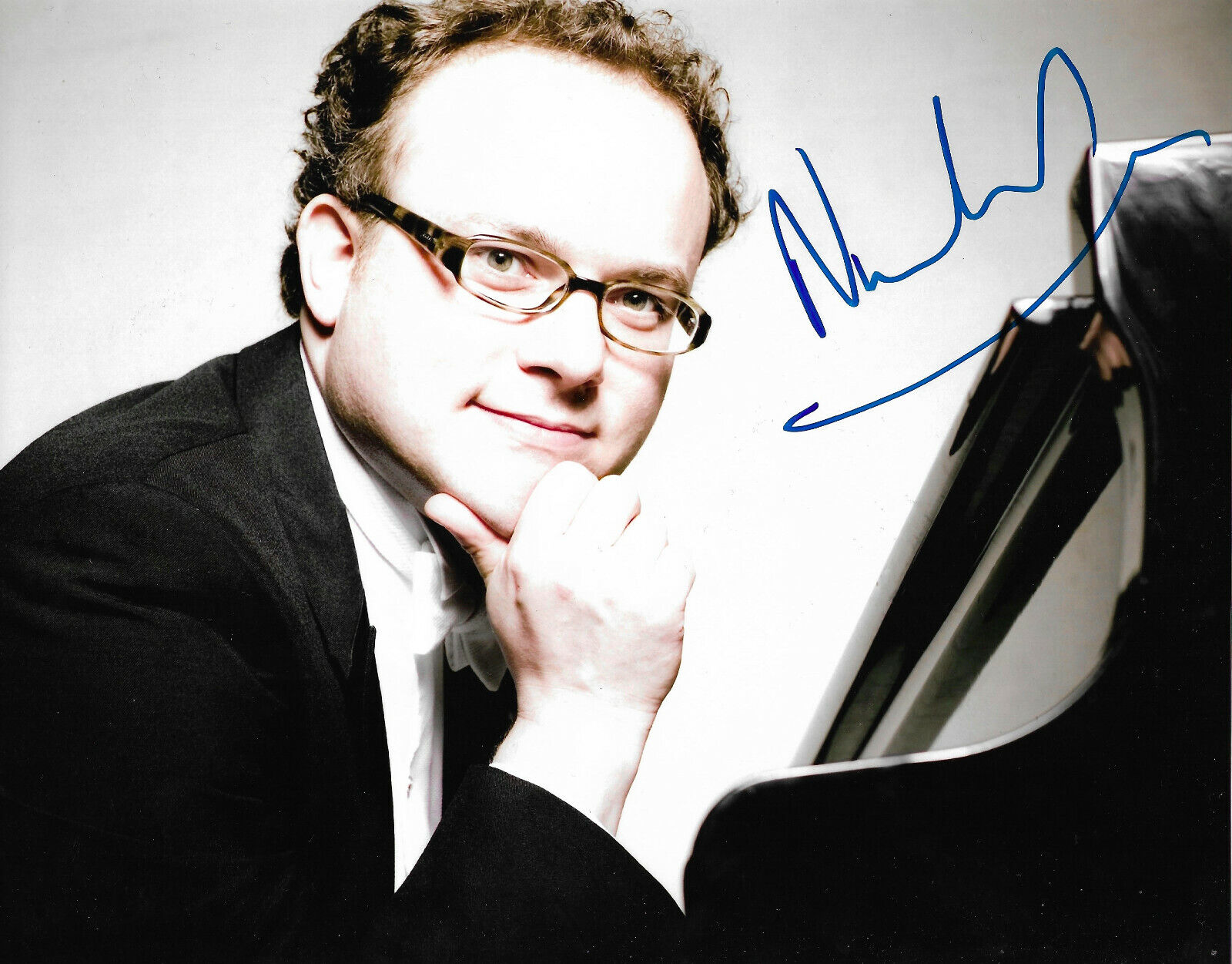 Nicolas Hodges Pianist signed 8x10 inch Photo Poster painting autograph