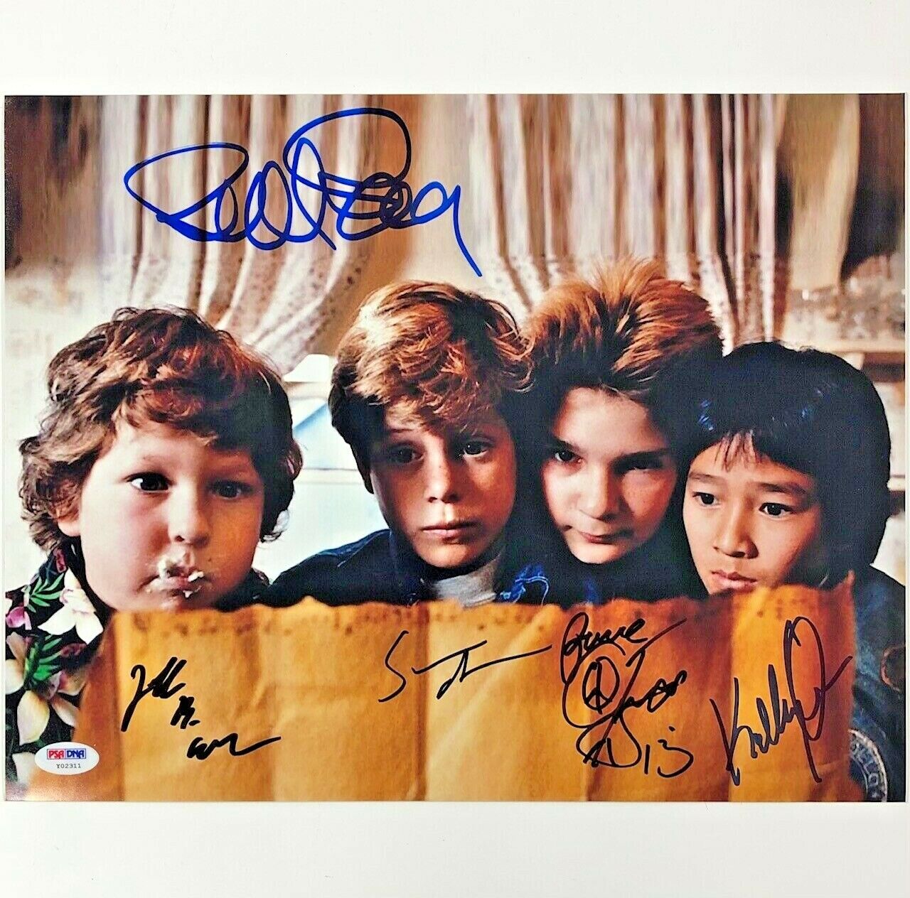 The Goonies cast signed 11x14 Photo Poster painting PSA COA Cohen Astin Feldman Ke Quan Donner