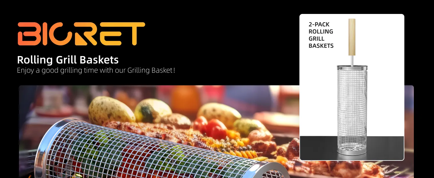 Rolling Grilling Basket