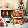 uk.everydayedeals DIY Acrylic Diamond Painting Desktop Tabletop Ornament - Xmas Gingerbread Man Cake
