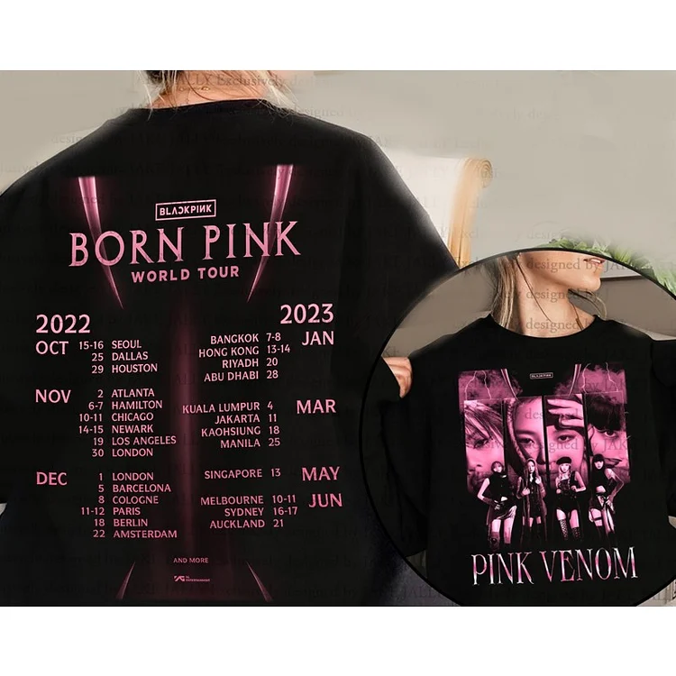 BLACKPINK BORN PINK World Tour Printed Hoodie