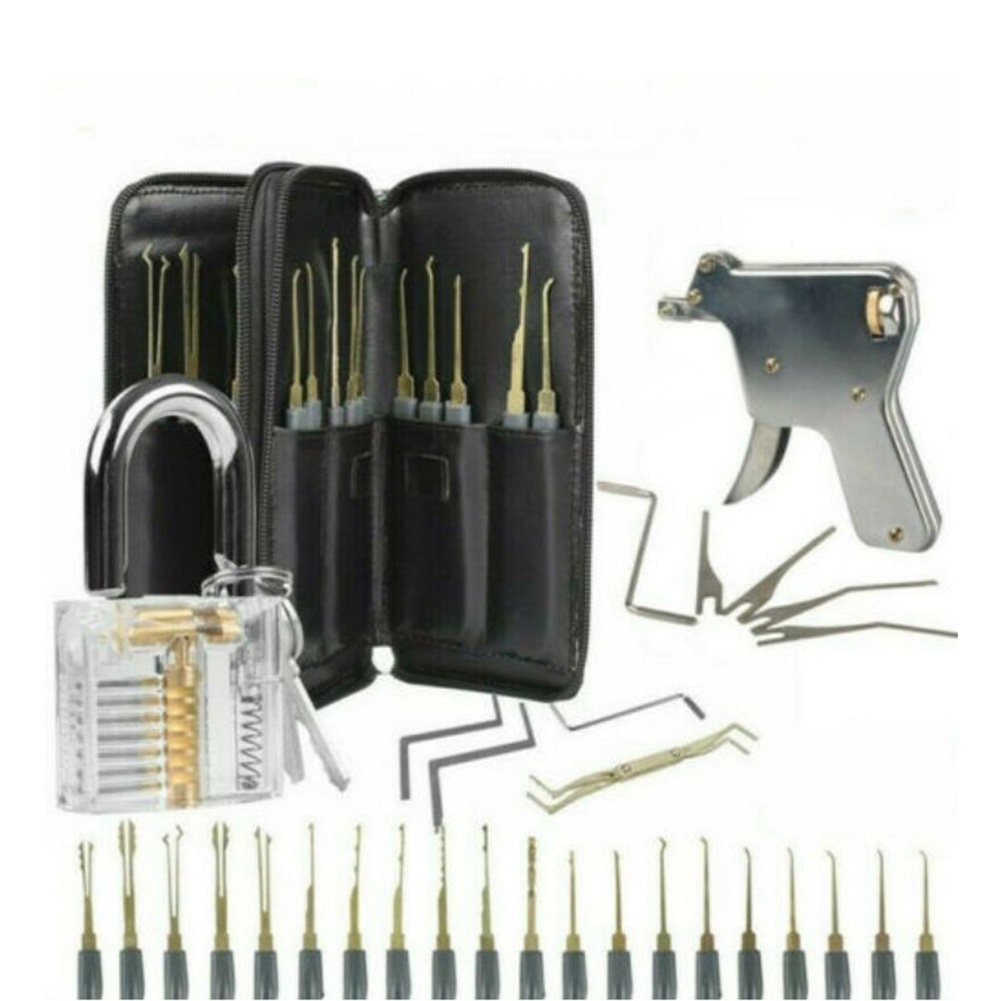 

Locksmith Broken Key Extractor Visible Padlock Lock Pick Kit Unlocking Tool, 501 Original