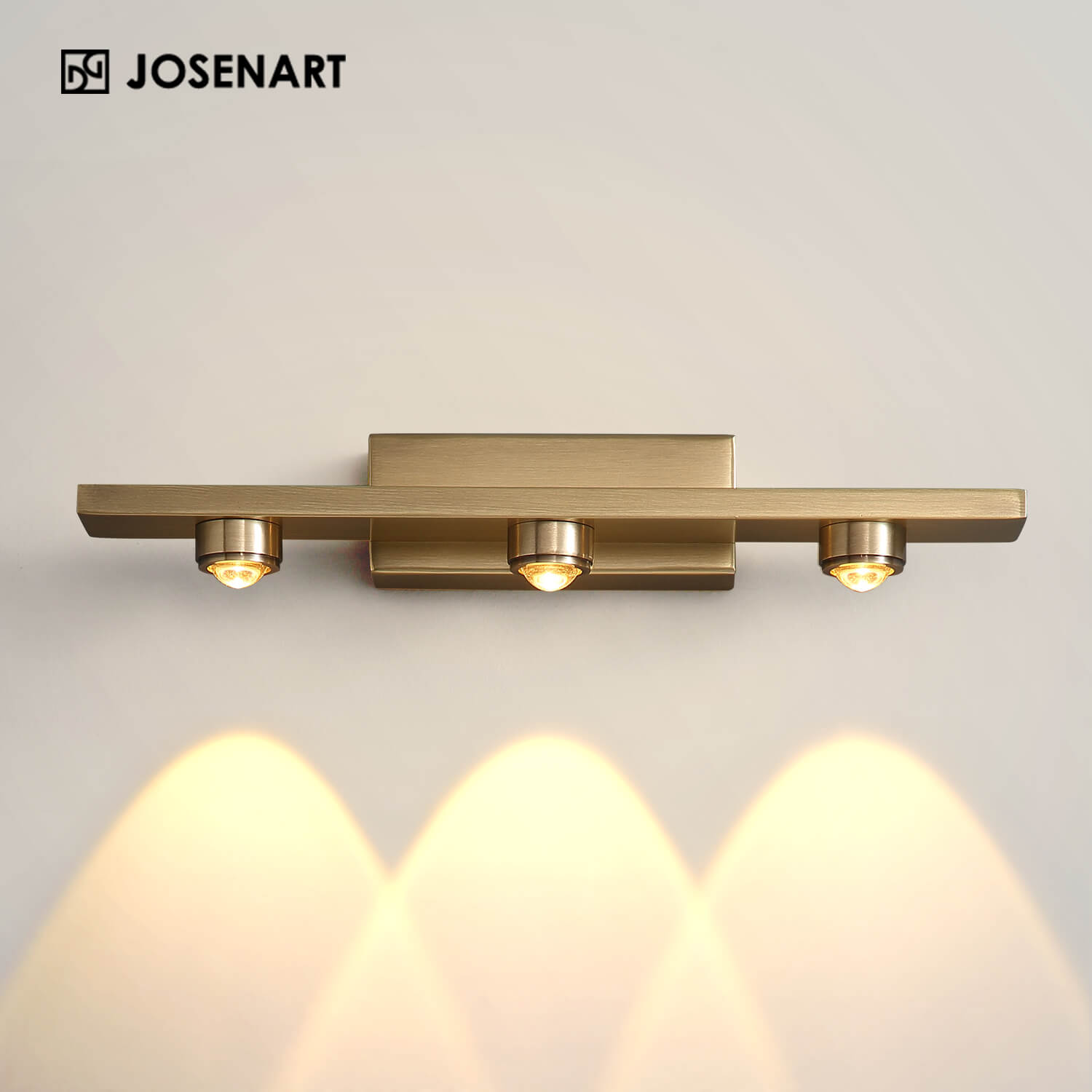 Leonardo LED Wall Sconce-Brass JOSENART Josenart