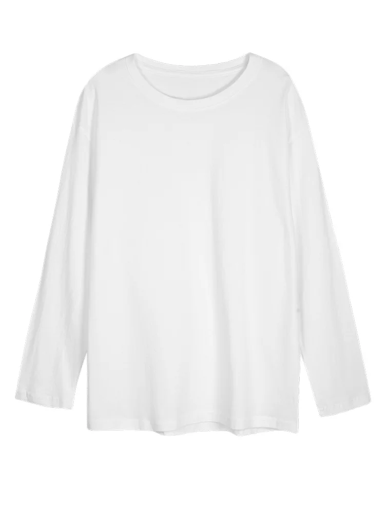 Brownm Brownm T-Shirt Women Fall 2023 New Loose Underbottom Long Sleeve Student Versatile Top Women's Fashion