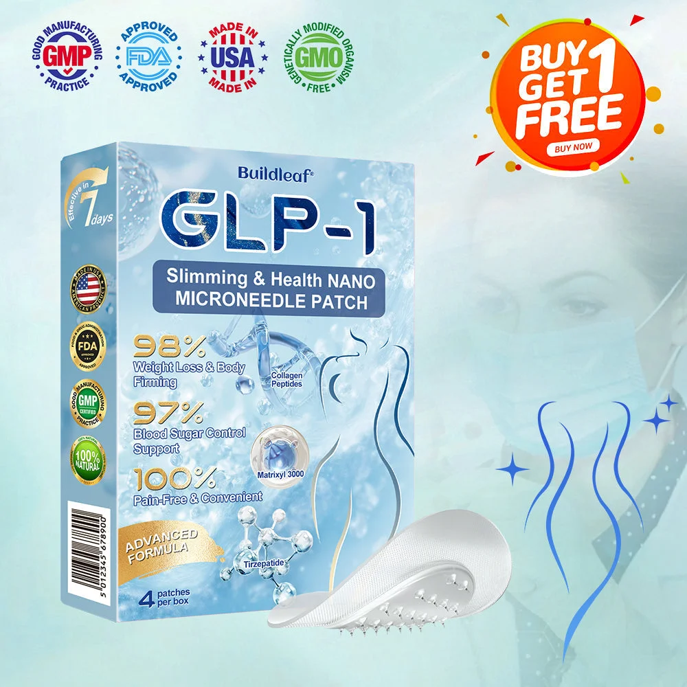 🏥FDA Store | 𝐵uil𝗱𝐿ea𝐟&reg; 𝑺𝑀𝗚T-𝑮𝐋𝑃-1 𝐒limming & 𝐻ealth 𝑁ano 𝑀icroneedle 𝑃atch with Collagen & Matrixyl 3000 丨Obesity,Cardiovascular Diseas, Diabetes, Sleep Apnea, Joint Problems and More