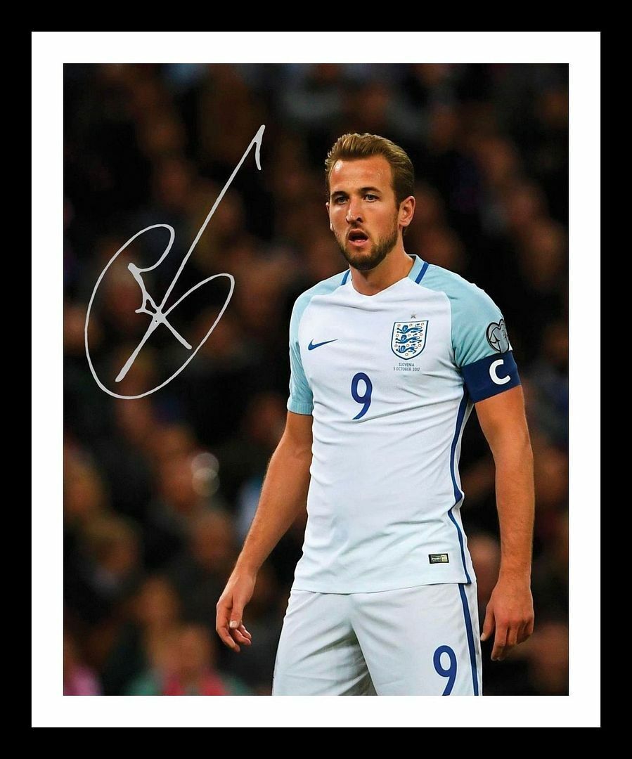 Harry Kane - England Autograph Signed & Framed Photo Poster painting