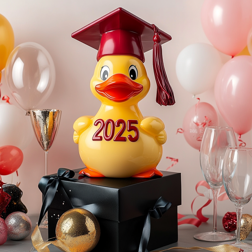 2025 Graduation Duck Figurine - Unique Gift