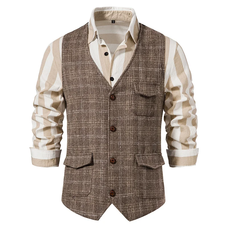 Vintage Men's Suit Tweed Vest