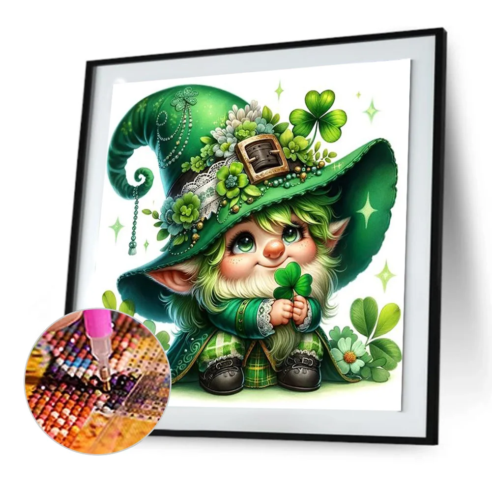 Diamond Painting - Full Round Drill - Lucky Gnome(Canvas|30*30cm)