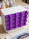 16 Grid Diamond Painting Storage Containers with Trays Drills Storage & Line-Up Tool Large Capacity Beads & Drills Storage & Line-Up Tool for DIY Craf