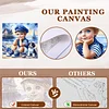 (US Local)Paint By Numbers Kit On Canvas DIY Oil Art Seaside Boy and Dog Picture Home Decor40x40cm