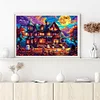 (60*40cm)Halloween Horror Night  - Full Round Drill Diamond Painting