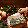 Snow Cabin DIY Pearl Diamond Painting PU Cover Tissue Holder Kit Pearl Art Painting Decoration for Home & Gifts
