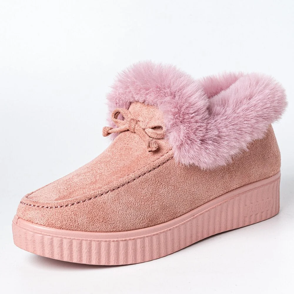 2021 Winter Women boots Fashion Snow Boots Women Casual  Ankle Boot Warm Platform Cotton Shoes Slip on Ladies Flat Short Boots