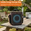 Speaker Bag for JBL Partybox Encore2 Essential Detachable Adjustable Strap Portable Travel Rugged Speaker Cover for Microphones Charger Cable and Accessories