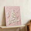 Christmas Tree 5D DIY Round Special Shaped Pearl Partial Drill Diamonds Dots Gem Art Kits with Wooden Frame Diamond Dots Paintings 30x40cm Diamonds Paintings Gem Art for Adults Beginners Home Decor