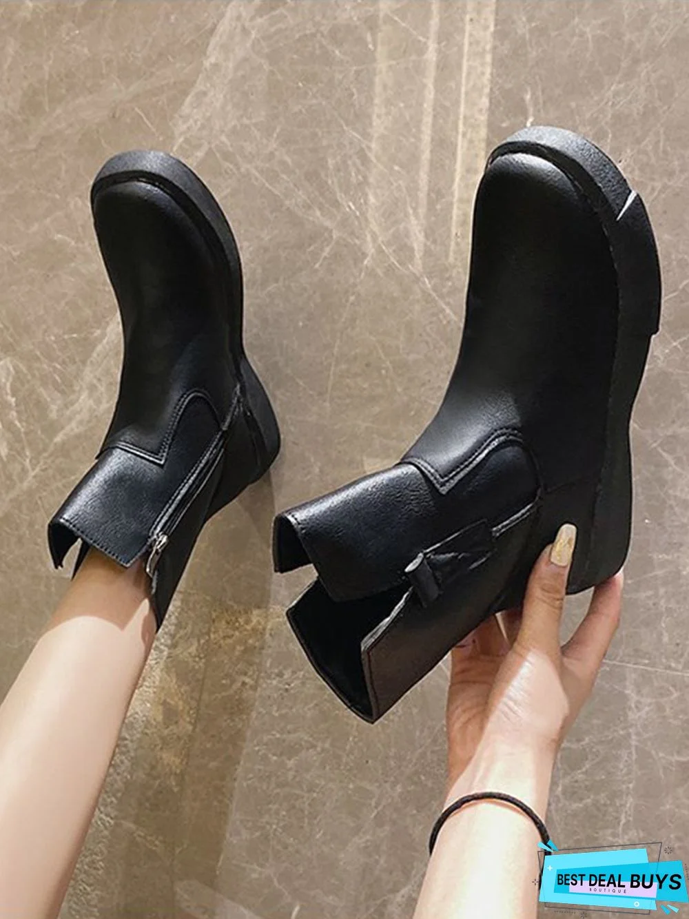 Vintage Leather Ankle Boots