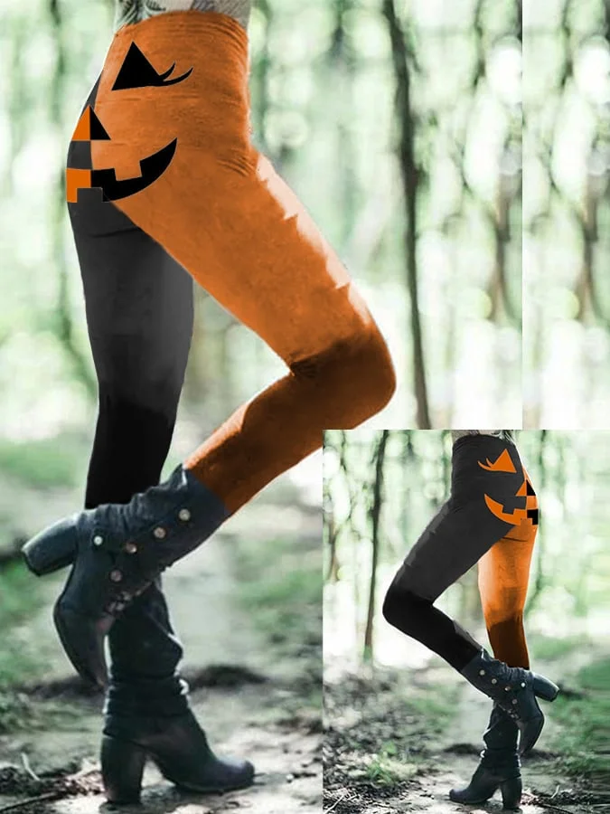 Women's Halloween Dark Casual Leggings 