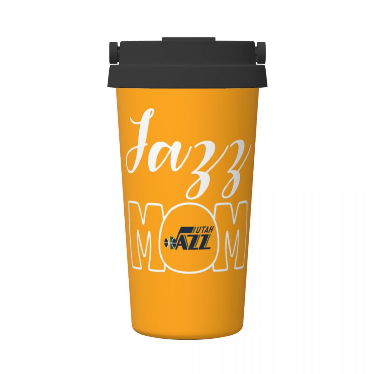 Utah Jazz Mom 16oz Stainless Steel Tumbler with Flip Lid Portable Handle