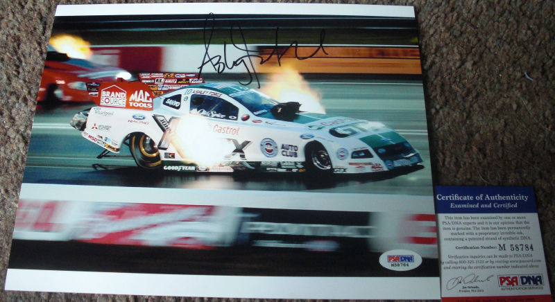 HOT!!! Ashley Force CASTROL GTX Signed NHRA 8x10 Photo Poster painting #1 Funny Car PSA/DNA