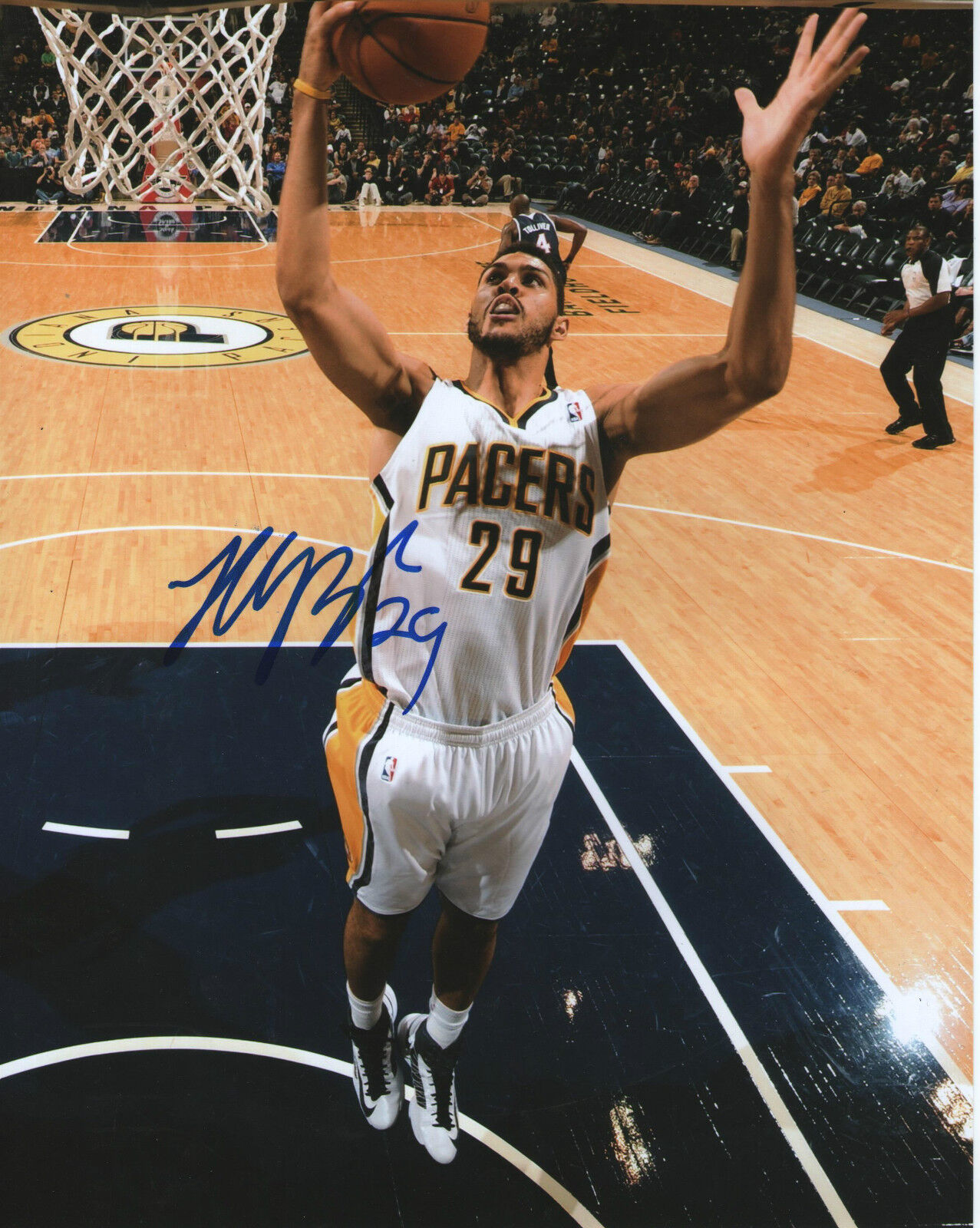 Jeff Pendergraph *INDIANA PACERS* Signed 8x10 Photo Poster painting J3 COA GFA